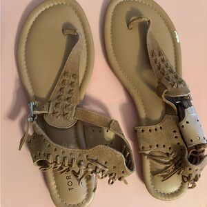 Torid Tan faux suede Sandals size 13